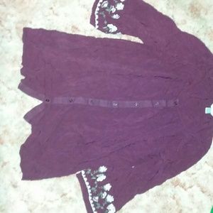 Cj banks peasant top with embellished sleeves,3x